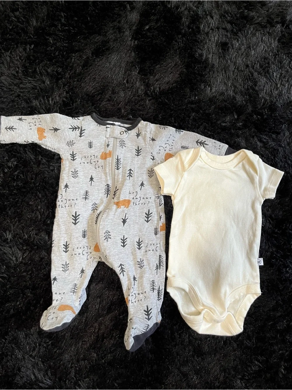 COTTON Newborn Boy Neutral TAN BEAR 7 Piece Bundle.Live Show Listing. $10 starts